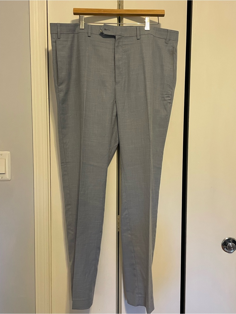 Michael Kors Men's Light blue Dress Pants - Tailored Flat Front